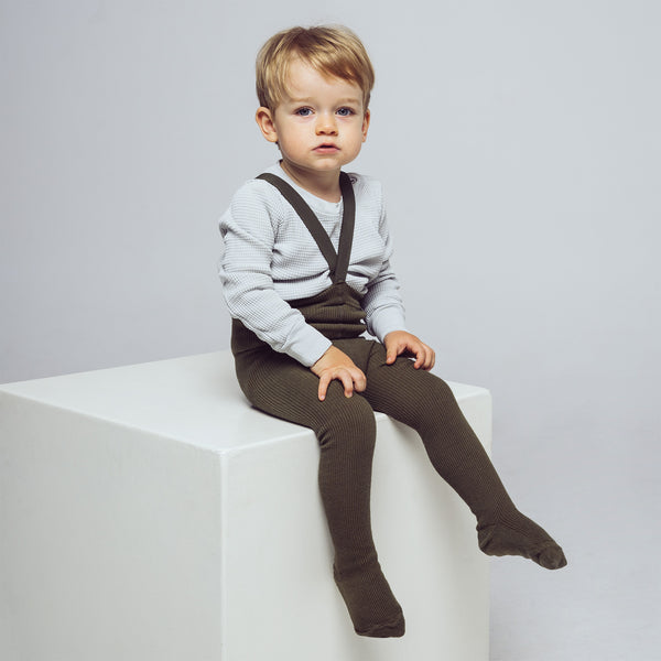 Collant con bretelle Verde foresta - Main Image