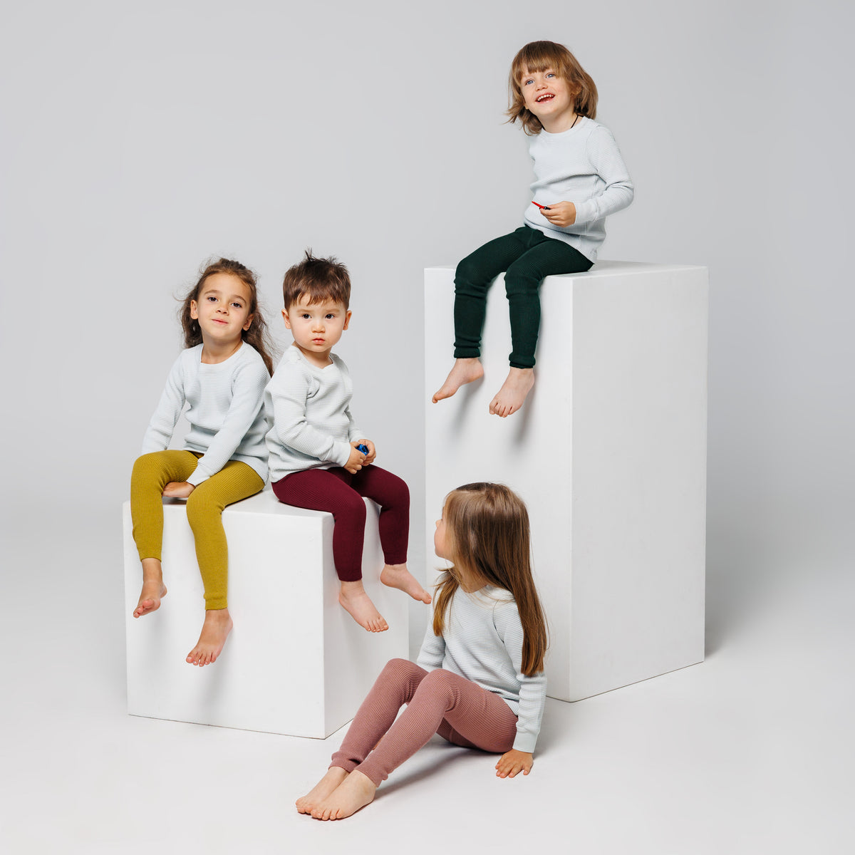 Leggings con bretelle - Ciliegia Borgogna