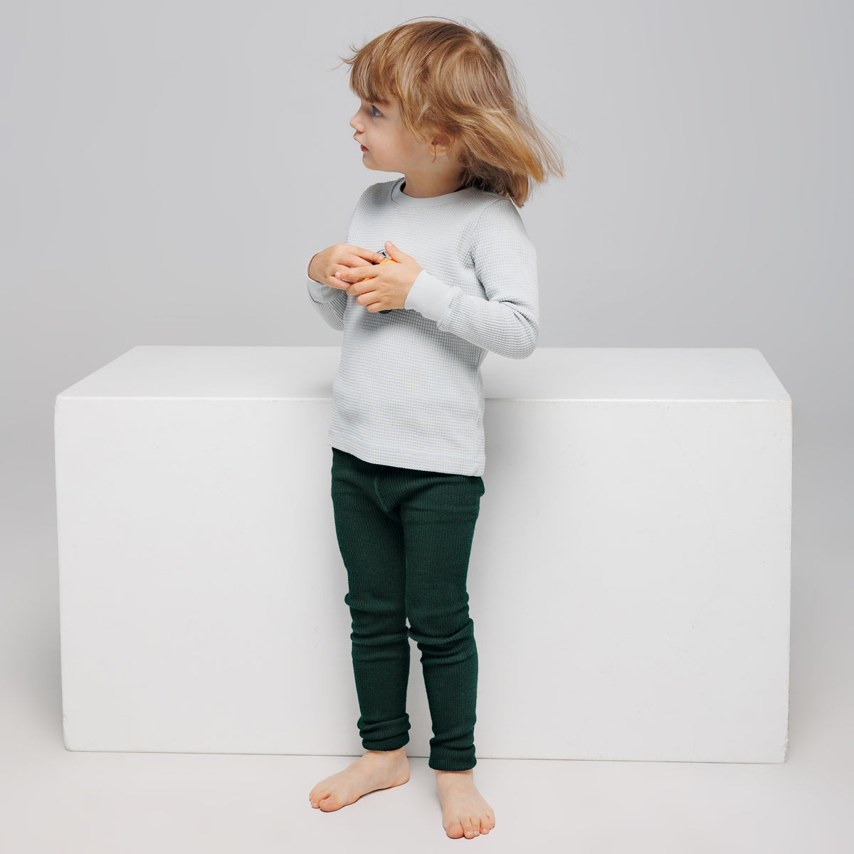 Leggings con bretelle - Verde Conifera