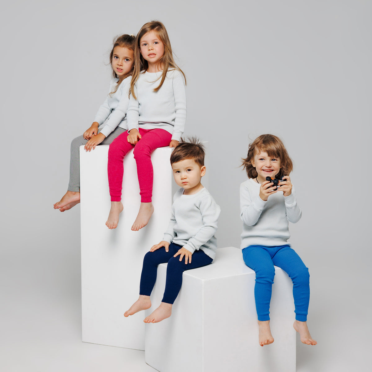 Leggings con bretelle - Magenta