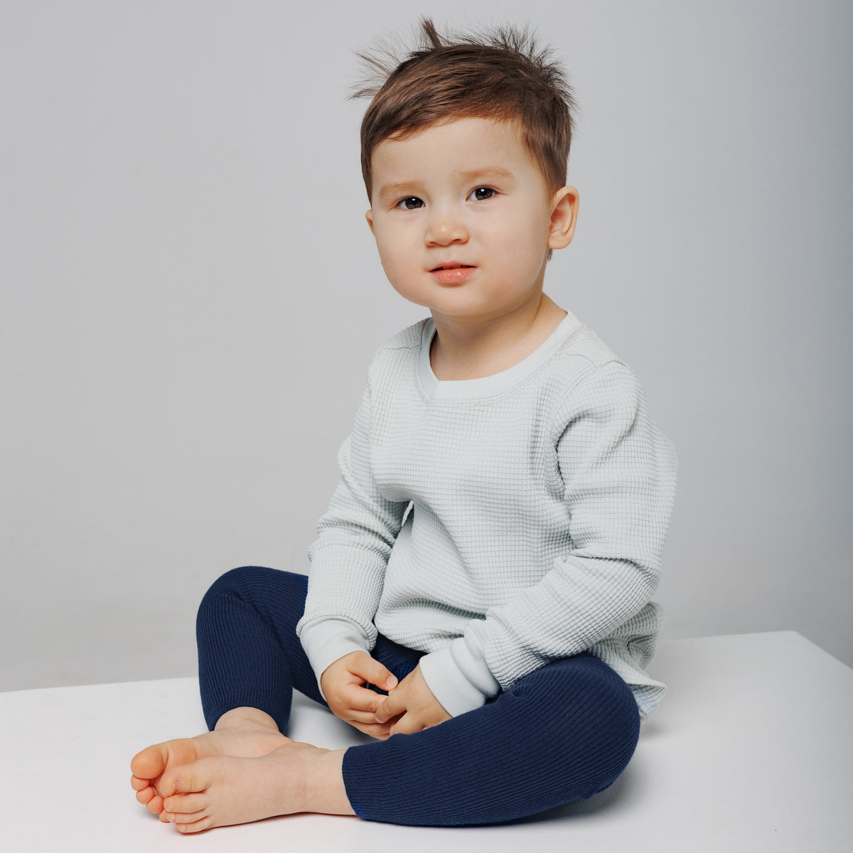Leggings con bretelle - Blu Navy