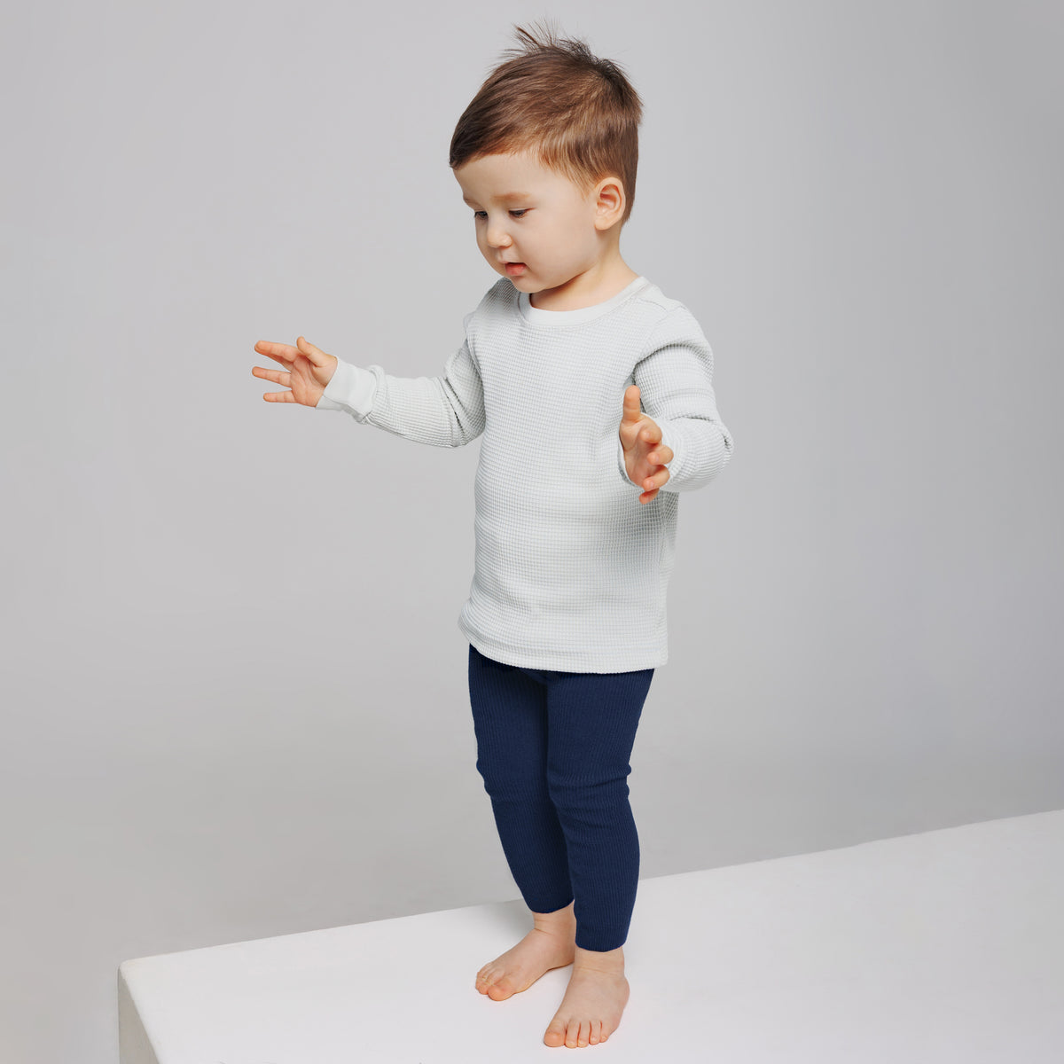 Leggings con bretelle - Blu Navy