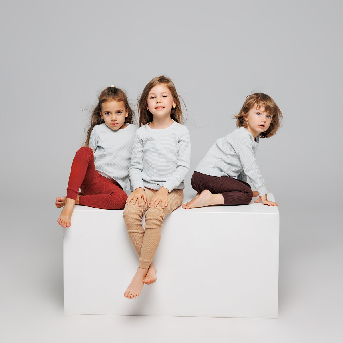 Leggings con bretelle - Marrone beige