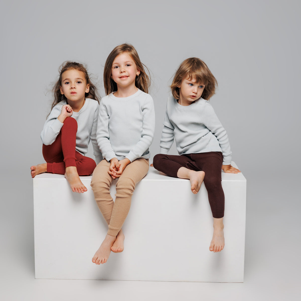Leggings con bretelle - Rosso ruggine