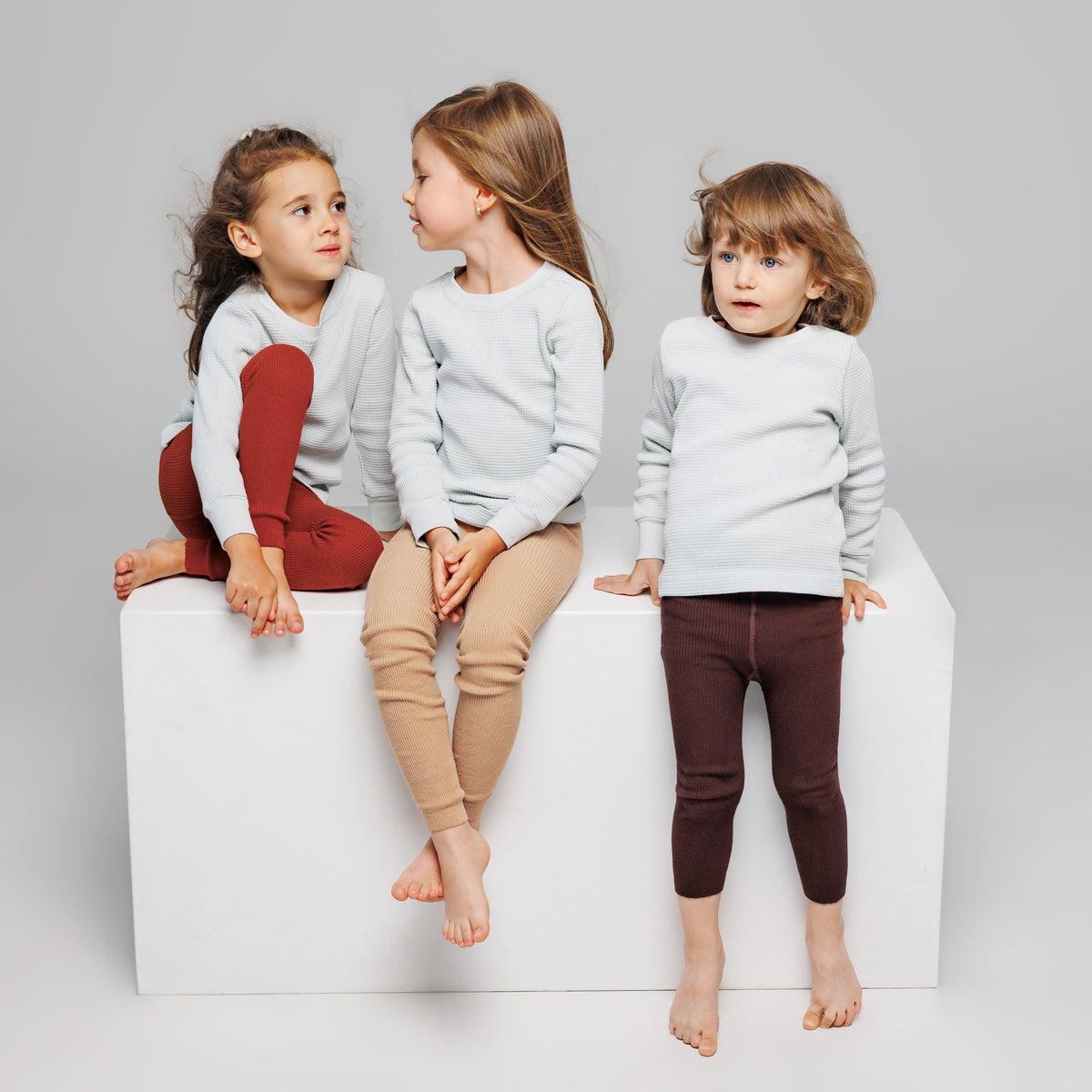 Leggings con bretelle - Rosso ruggine
