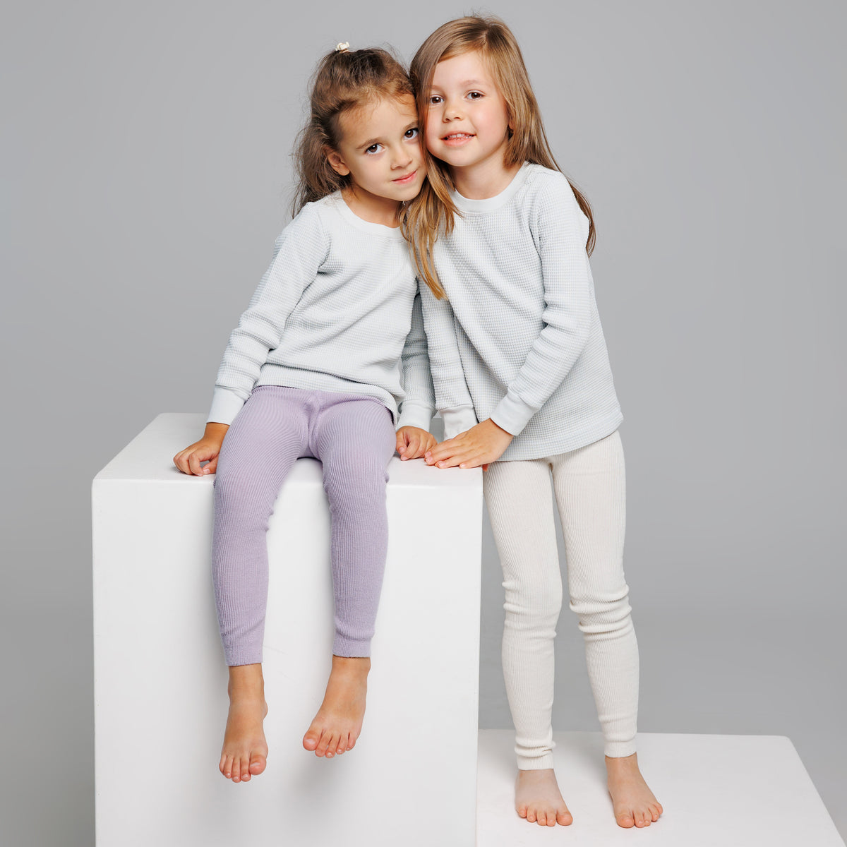 Leggings con bretelle - Naturale