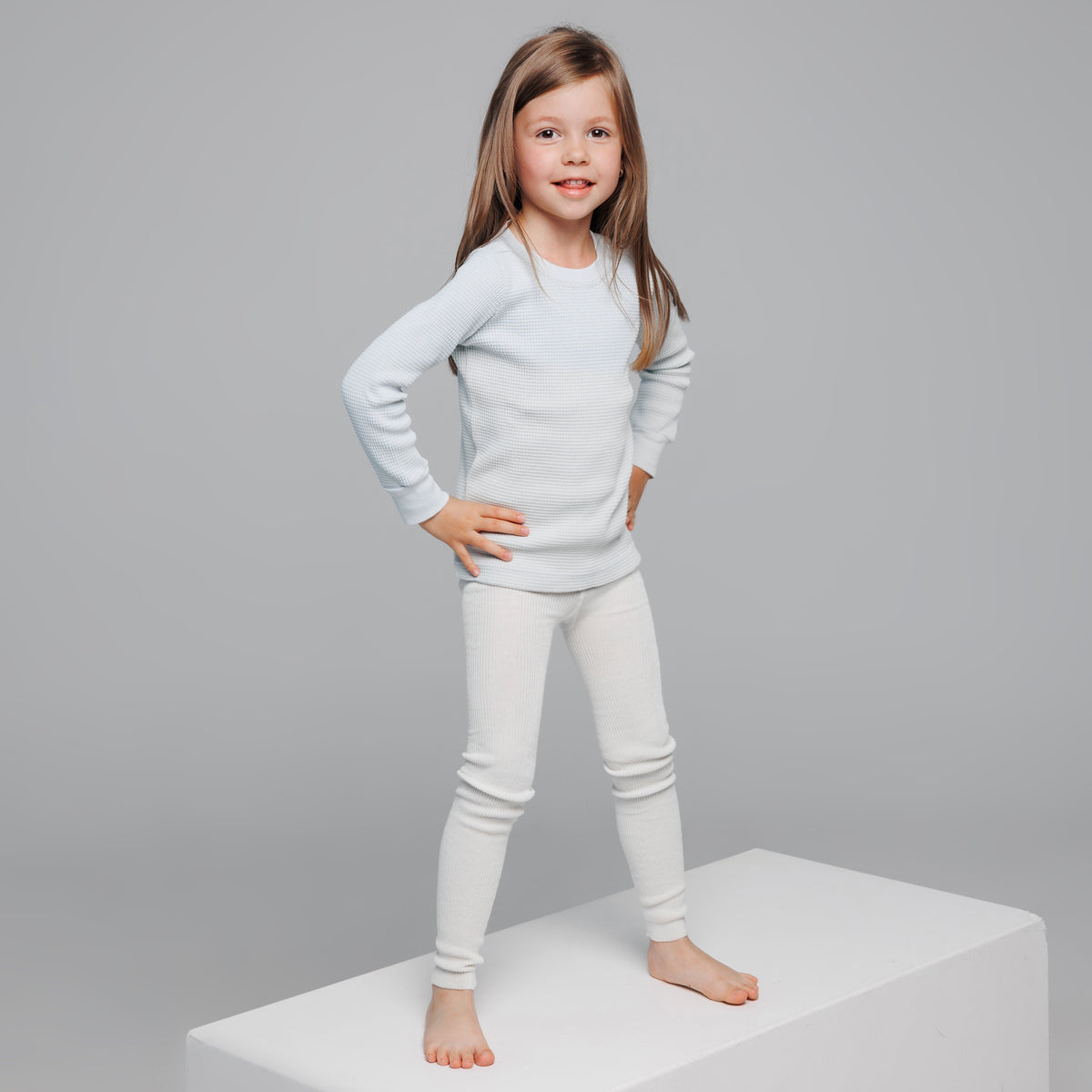 Leggings con bretelle - Naturale