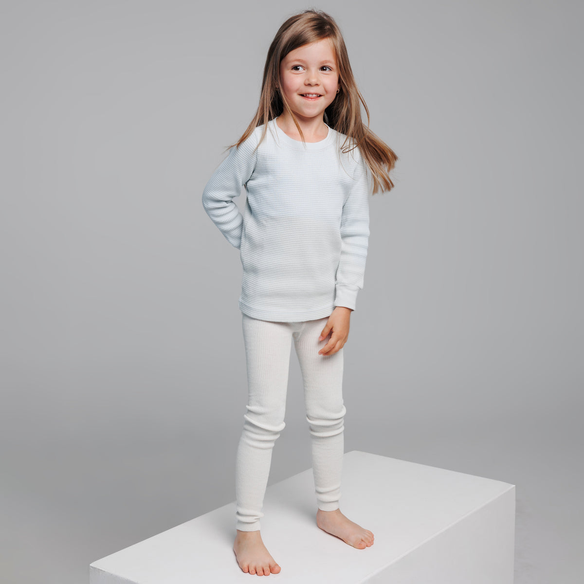 Leggings con bretelle - Naturale