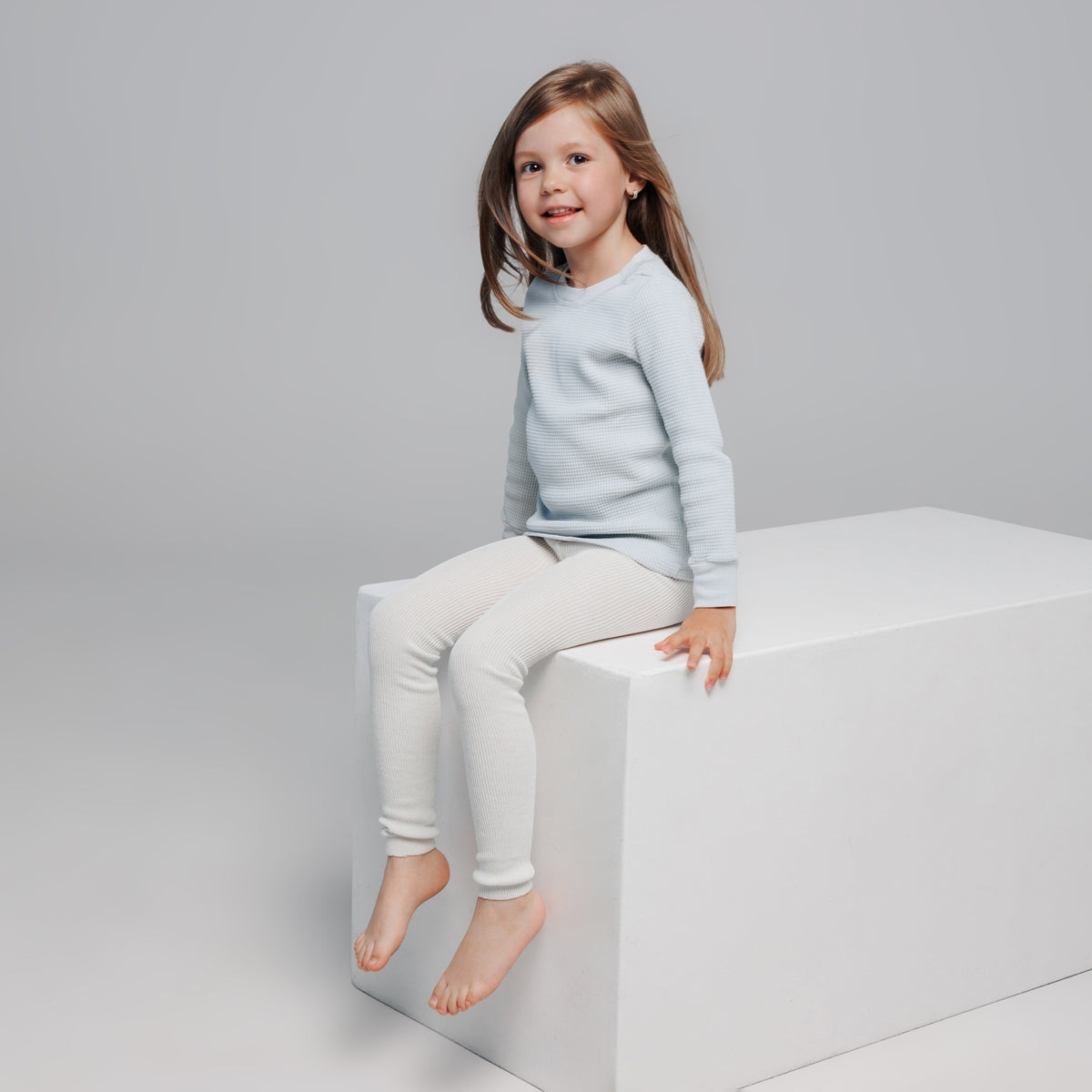 Leggings con bretelle - Naturale