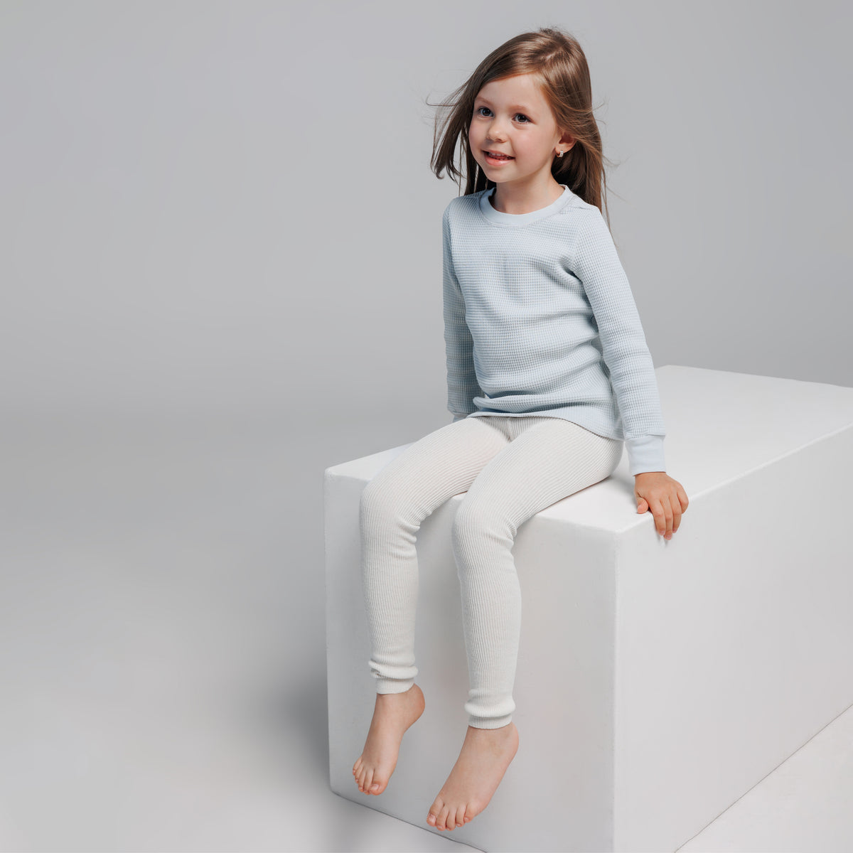 Leggings con bretelle - Naturale