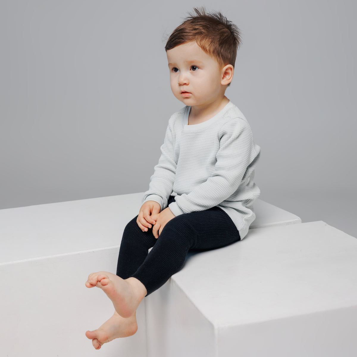 Leggings con bretelle - Nero carbone