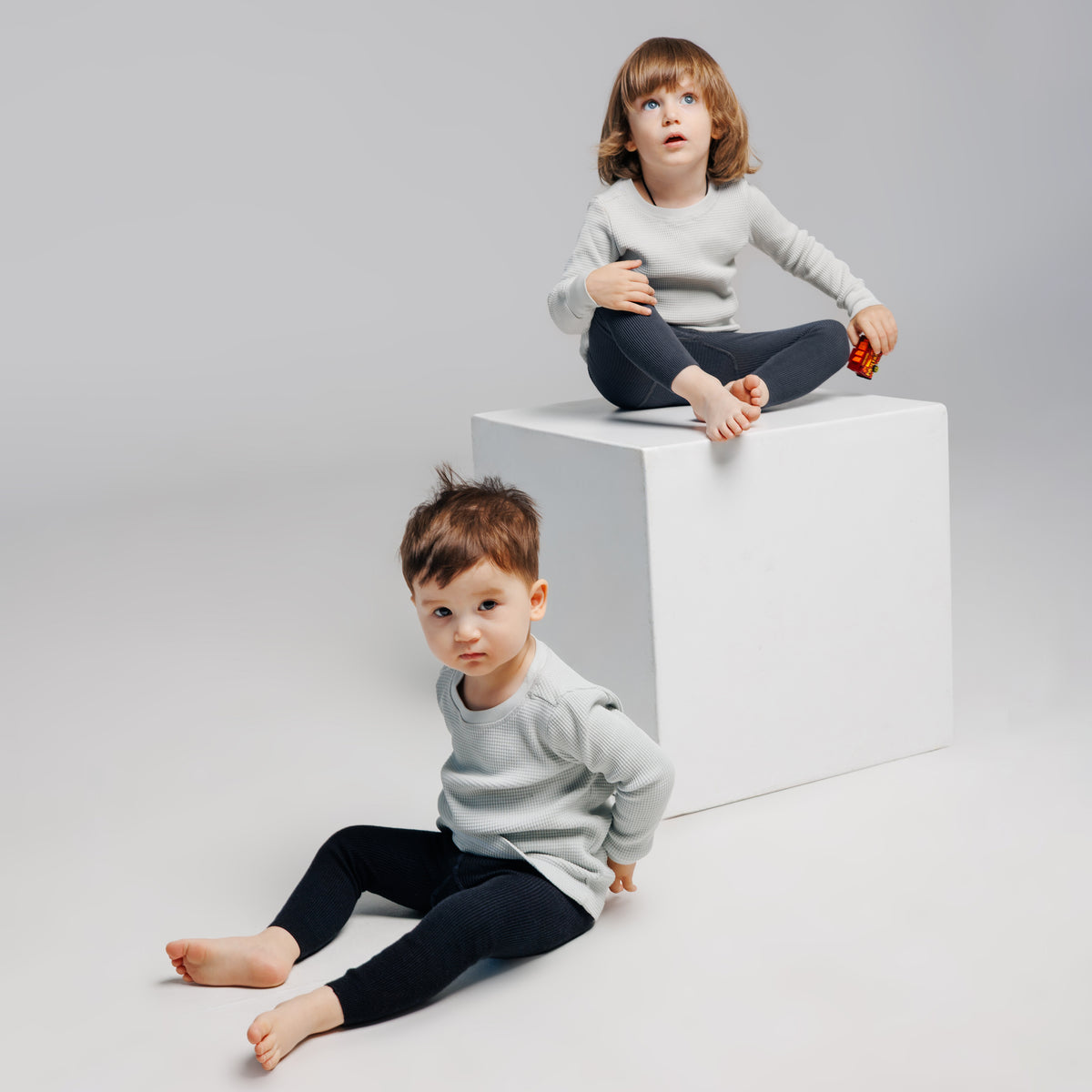 Leggings con bretelle - Nero carbone