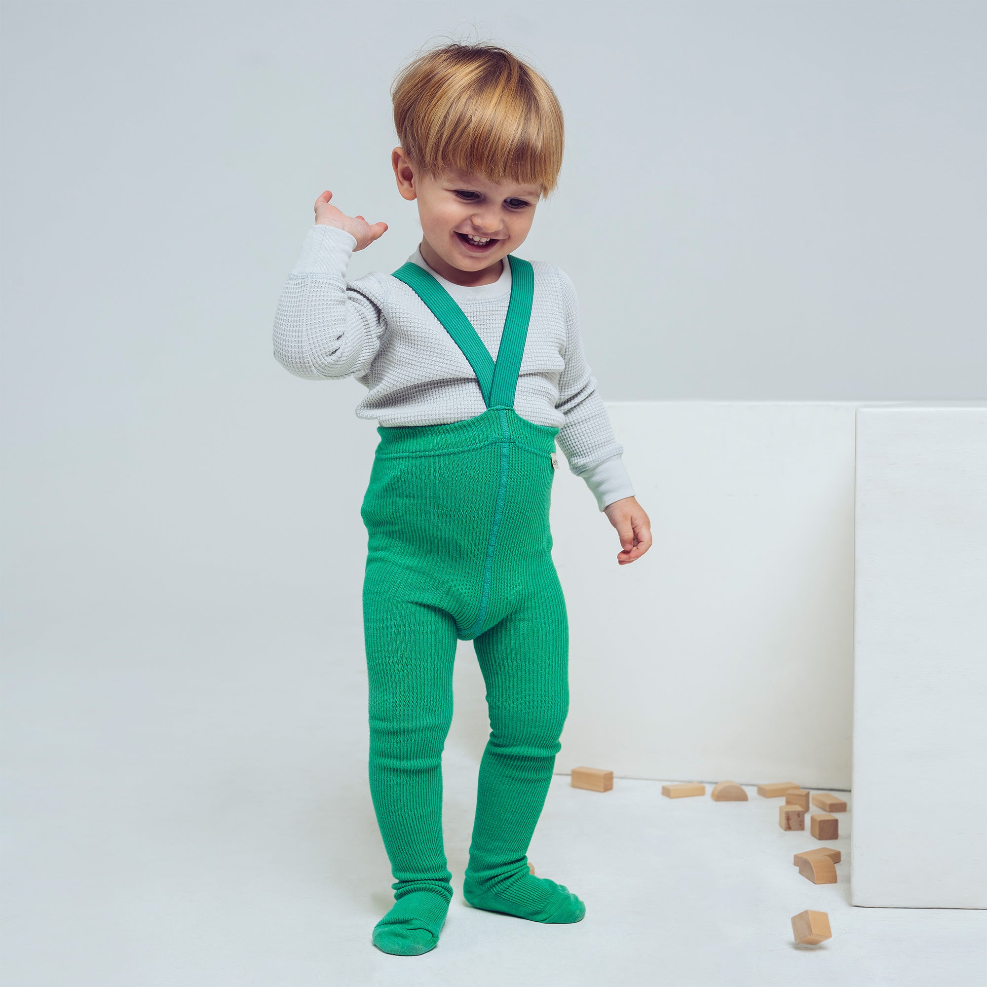 Calzamaglia Bambina 0-3 Anni - Leggings Con Bretelle - Foto 9